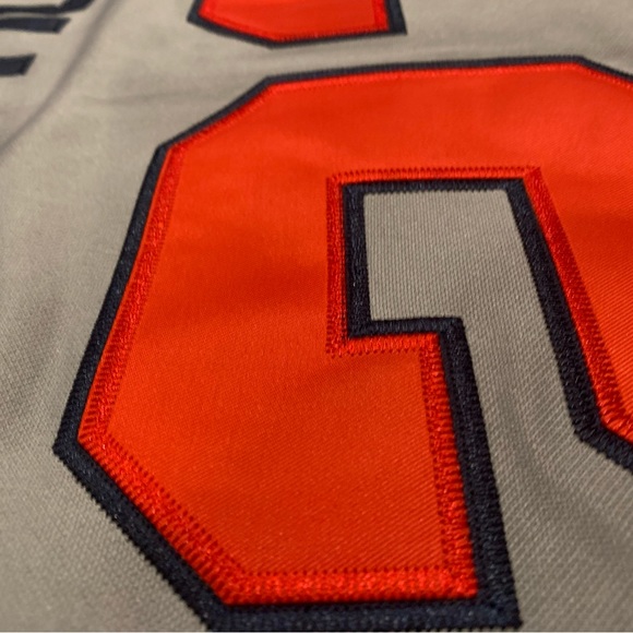 David Justice Atlanta Braves Jersey Mens XL NWT 1995 Road Gray - Picture 9 of 14